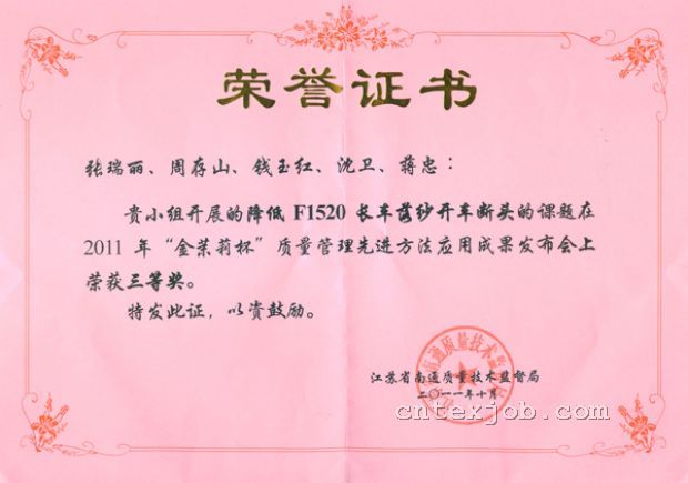 榮譽(yù)證書(shū)